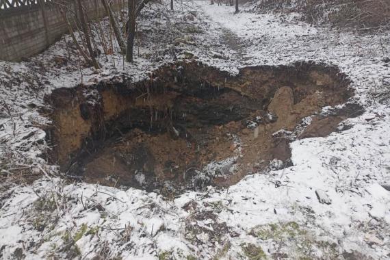 Kolejne zapadlisko w Trzebini. Tym razem w okolicy osiedla Gaj