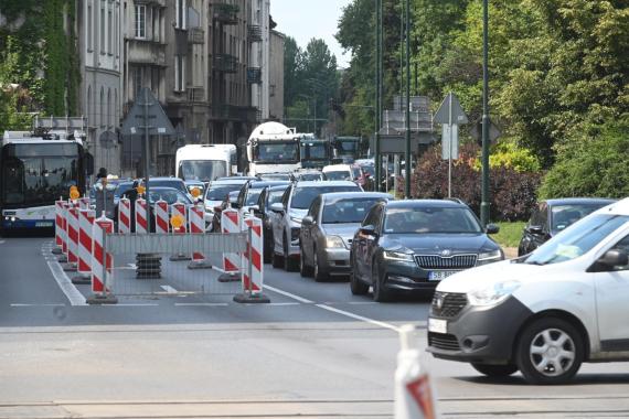 Pierwszy dzień remontu Mostu Dębnickiego