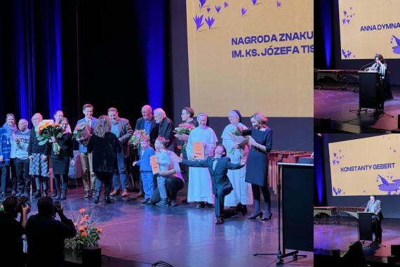 Anna Dymna i Konstanty Gebert laureatami Nagrody Znaku i Hestii im. ks. Józefa Tischnera