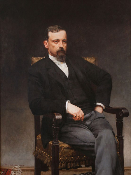 H.Sienkiewicz - portret pędzla Kazimierza Pochwalskiego (1890) fot.Wikipedia
