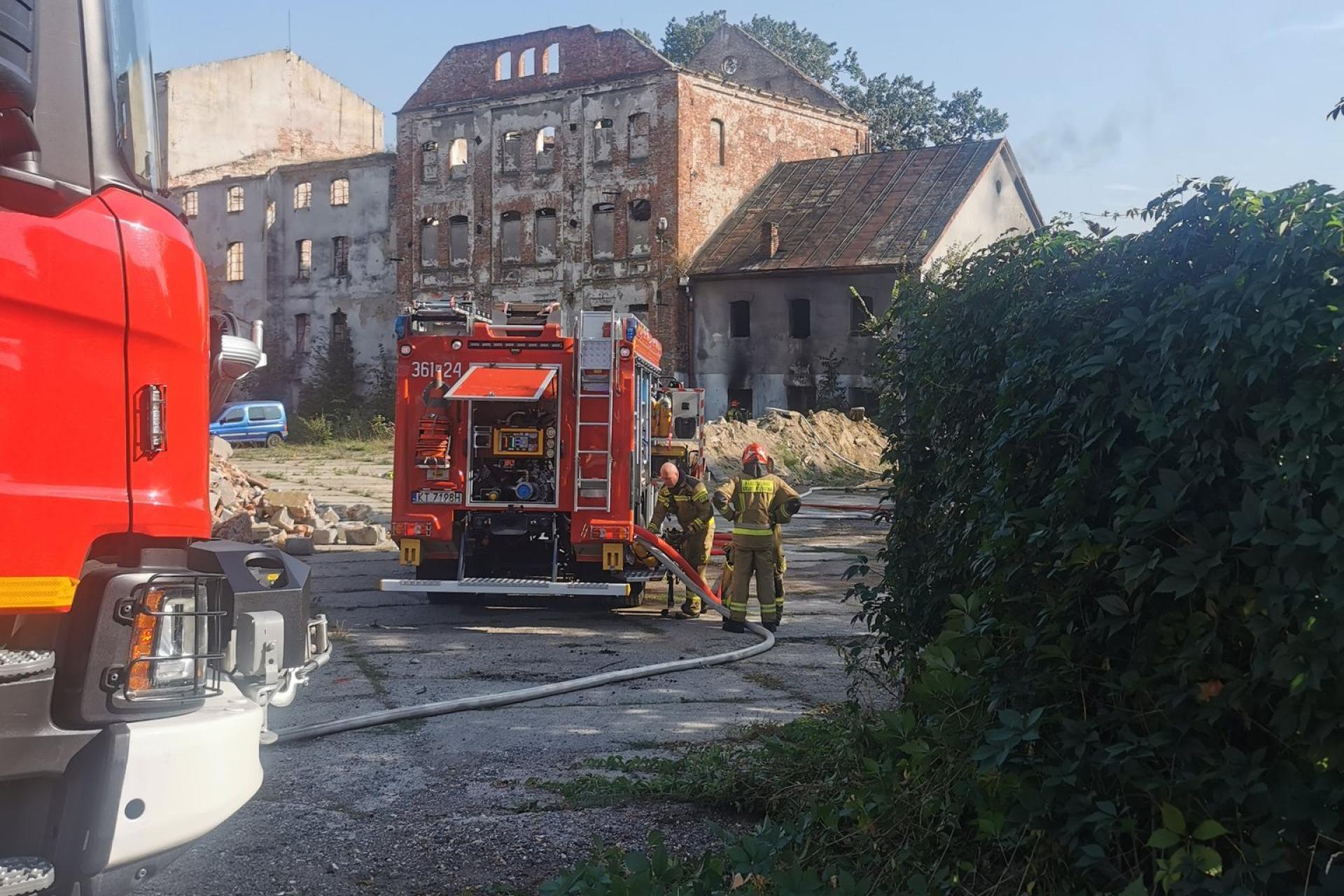 Pożar Młyna Szancera to sprawka podpalacza. Ten jest już w rękach policji