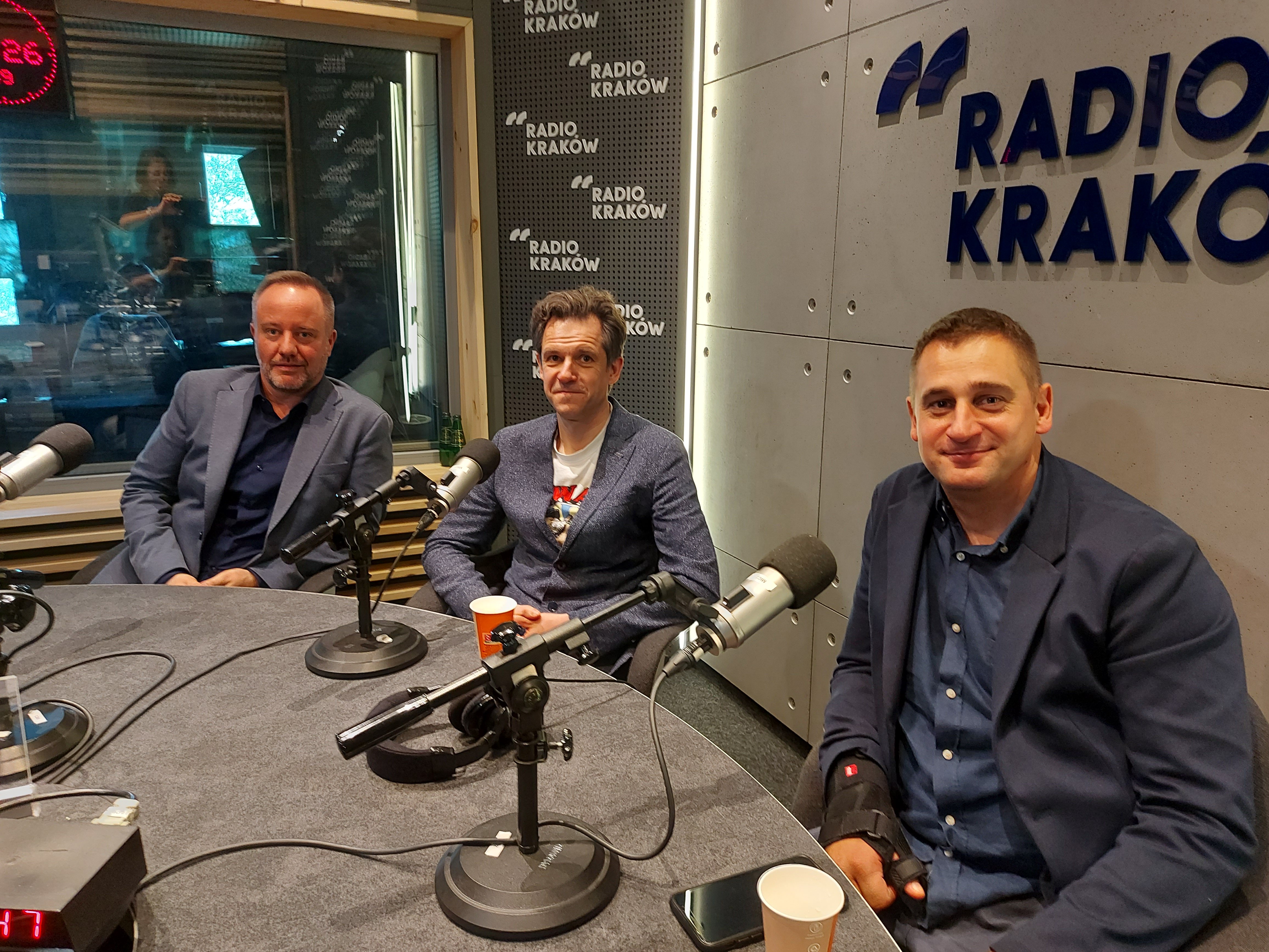 Piotr Czerwiński, Mateusz Adamski i Dawid Grucel, fot. Sylwia Paszkowska