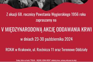 „Polak, Węgier – jedna krew” - międzynarodowa akcja krwiodawstwa