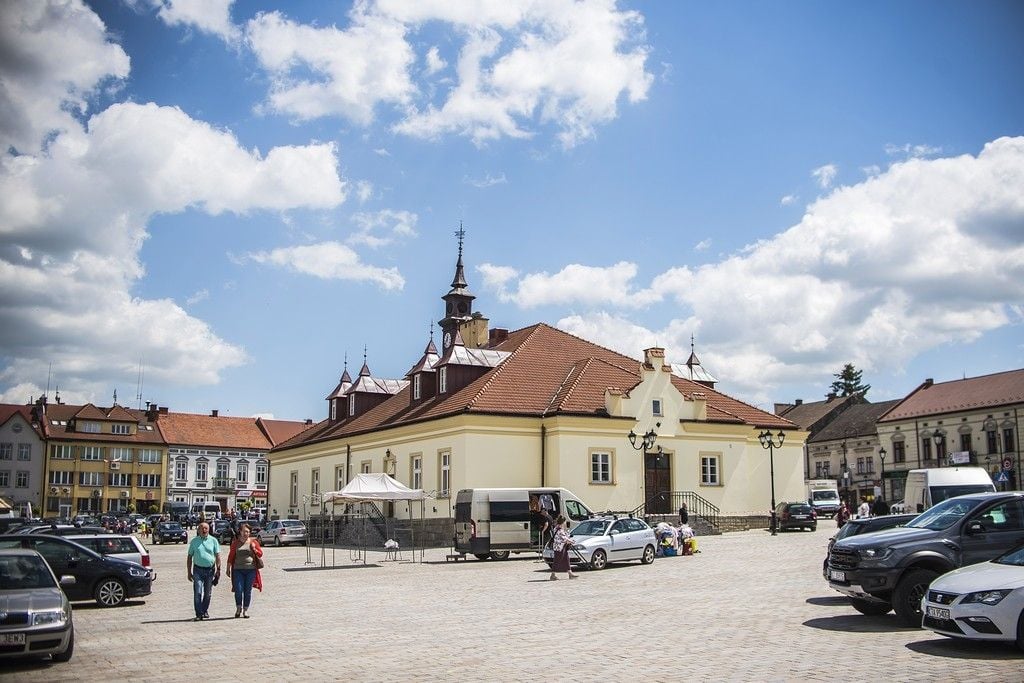 Rynek w Zakliczynie nad Dunajcem