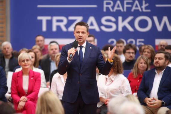 Rafał Trzaskowski na spotkaniu w Krakowie. Skupił się na kwestii bezpieczeństwa