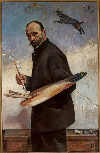 J.Fałat Autoportret (1896), Muzeum Narodowe w Warszawie, (fot.Wikipedia)