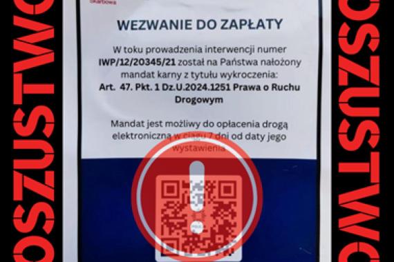 Znalazłeś za wycieraczką samochodu mandat? Uważaj, bo to może być oszustwo