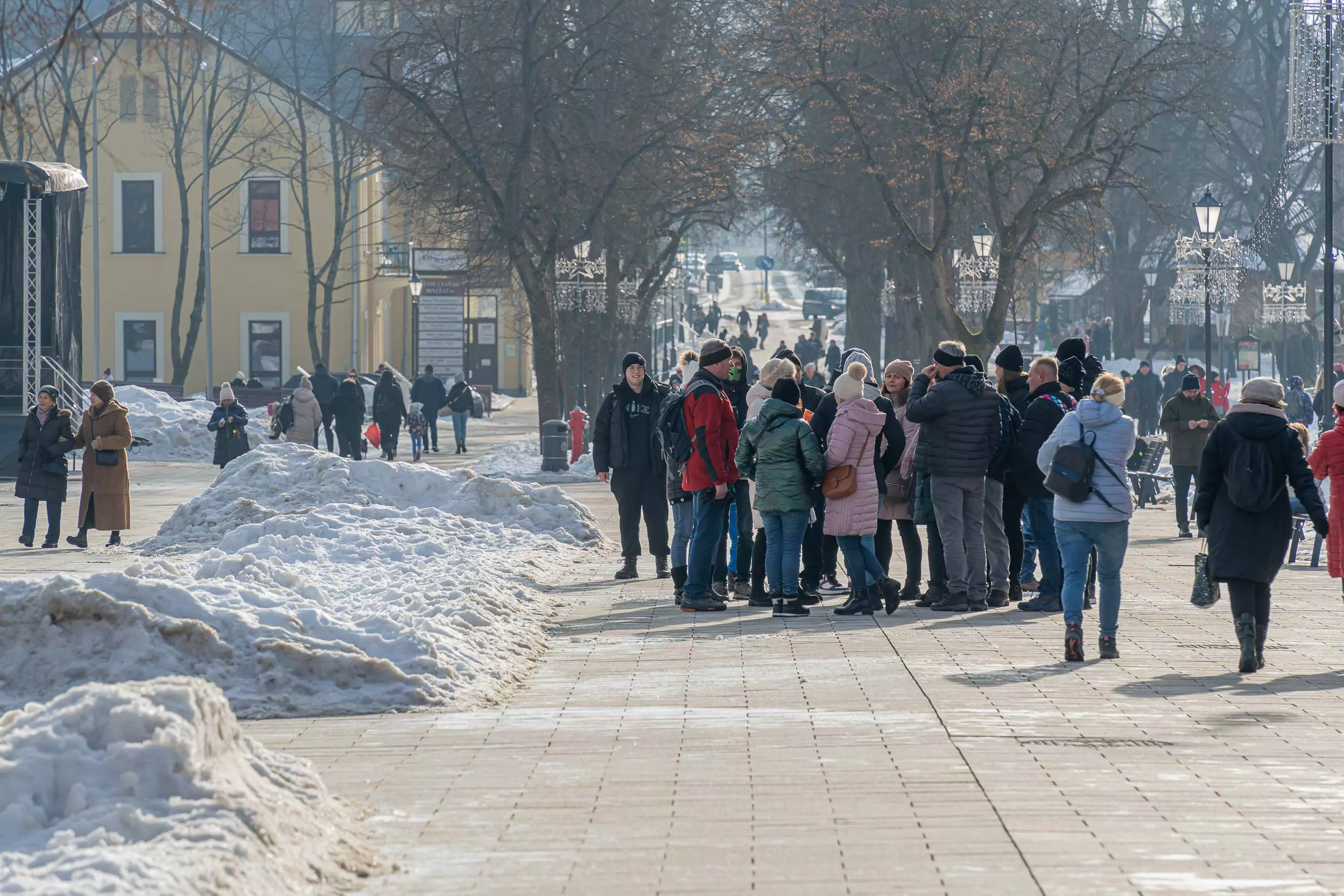 Krynica-Zdrój pełna turystów