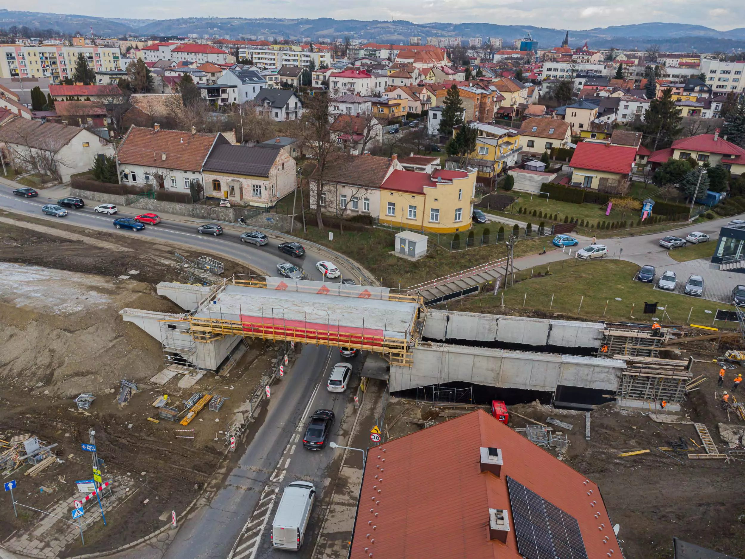 Zajrzeliśmy na plac budowy wiaduktów w Nowym Sączu