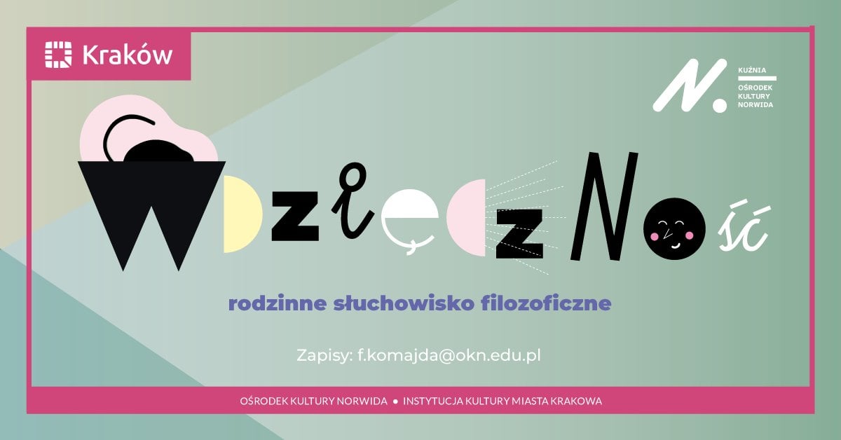 Plakat promujący warsztaty / źródło: materiały prasowe, Kuźnia / Ośrodek Kultury Norwida