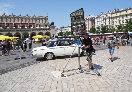 Na planie filmu „Mayday” na krakowskim Rynku