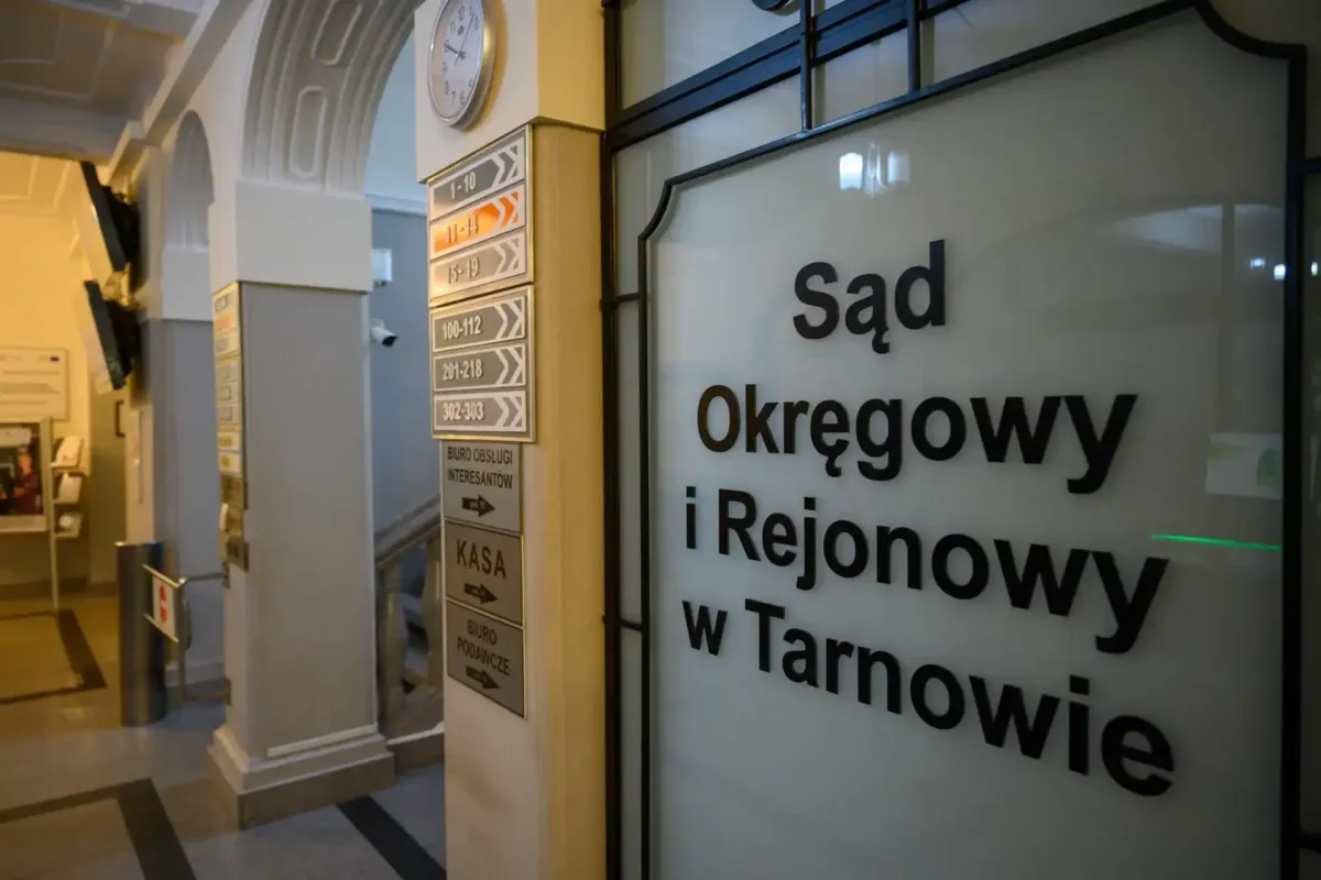 Sąd Okręgowy w Tarnowie, w którym zapadł nieprawomocny wyrok w sprawie brutalnego ataku maczetą na przypadkowego mężczyznę. Zdjęcie ilustracyjne. Fot. B. Maziarz/Radio Kraków
