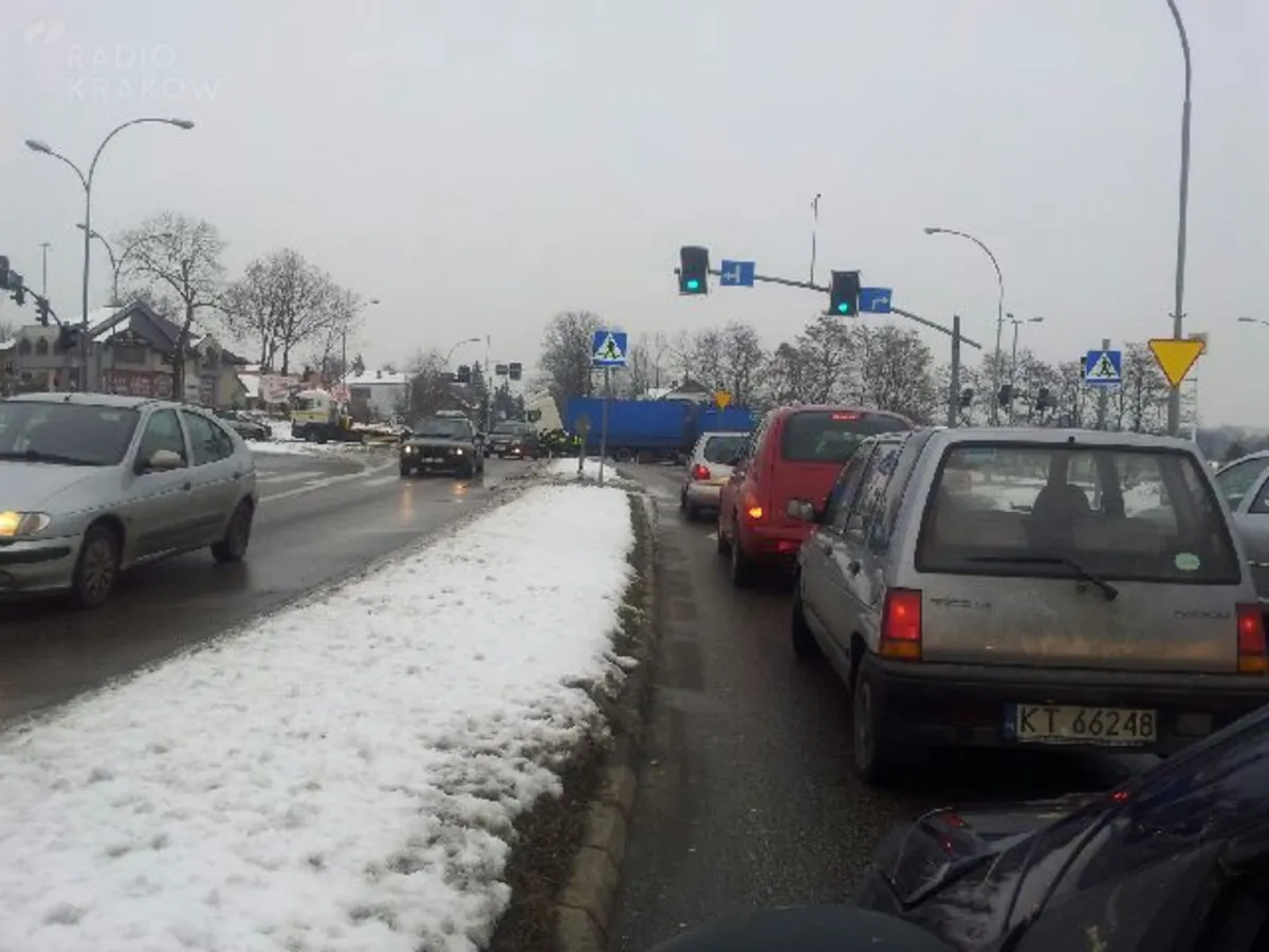 Zepsuty tir blokował centrum Tarnowa