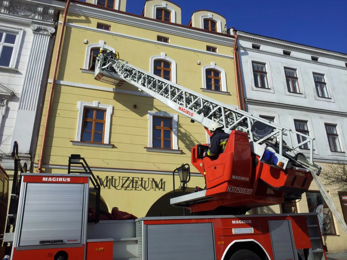 Pożar w nowej siedzibie muzeum okręgowego w Tarnowie?