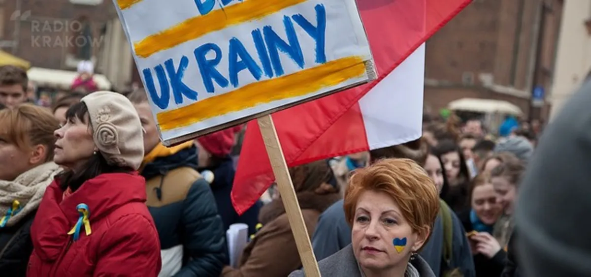 Kraków wspiera Ukrainę kolejny dzień <b>ZDJĘCIA</b>