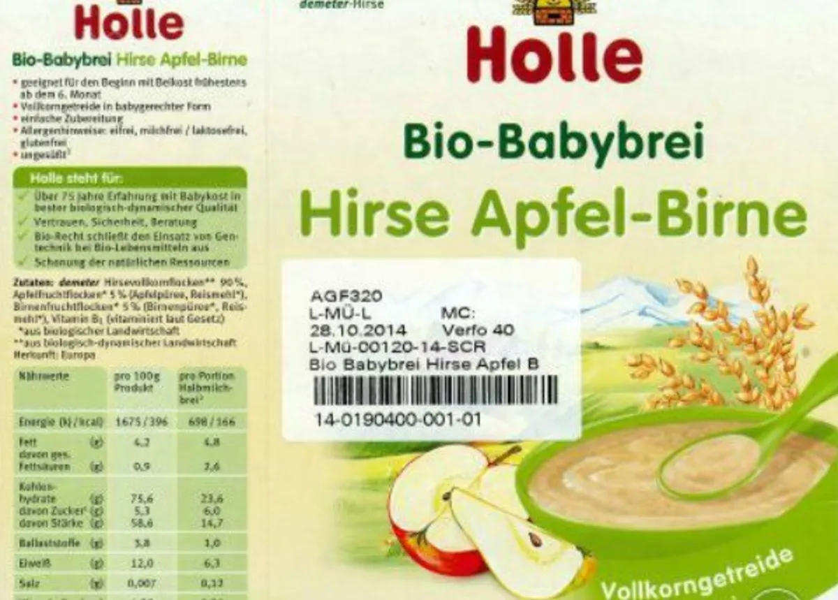 Groźne substancje w kaszkach dla niemowląt