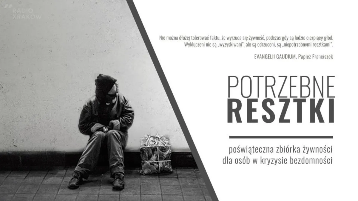 Potrzebne resztki! W Krakowie trwa specjalna poświąteczna zbiórka żywności dla bezdomnych
