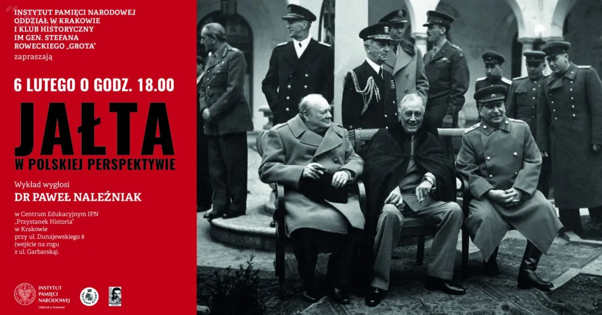 Wykład "Jałta w polskiej perspektywie" na "Przystanku Historia" w Krakowie
