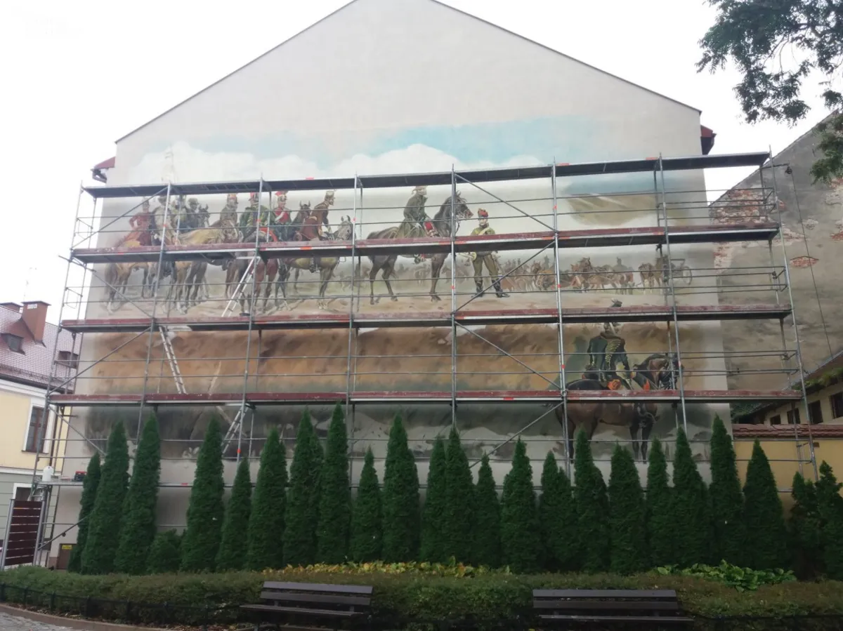 Po miesiącu prac gotowy jest już mural w Tarnowie. Odsłonięcie reprodukcji w sobotę