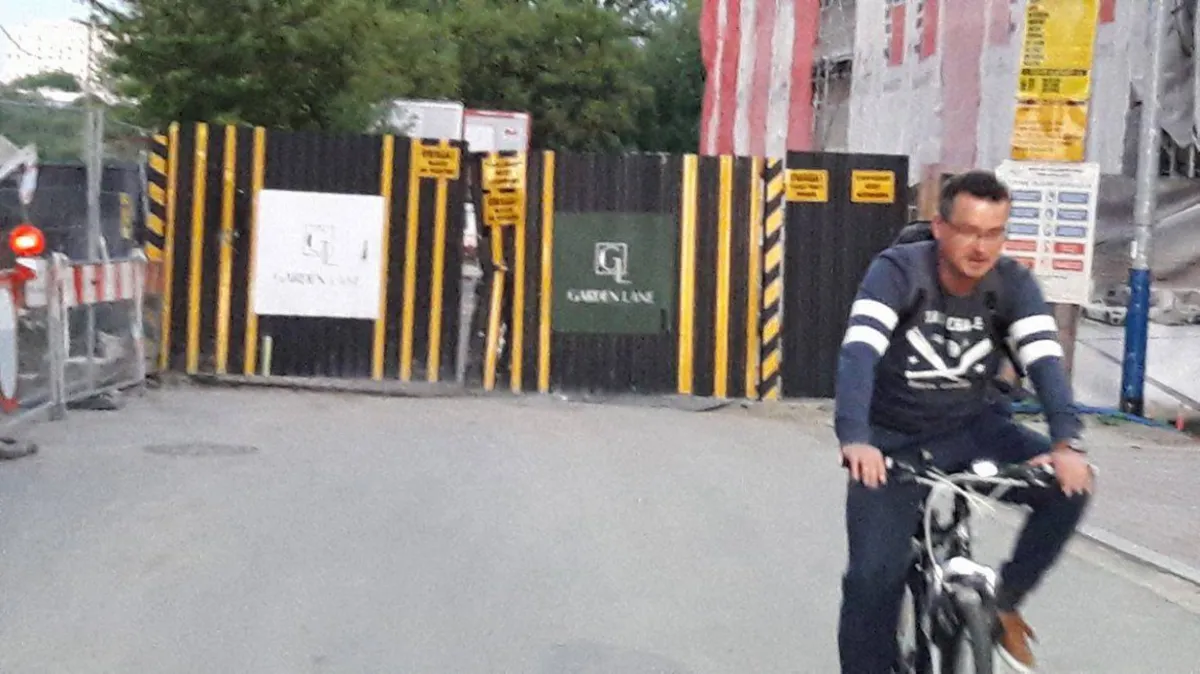 Zamknęli ścieżkę rowerową dla wygody dewelopera