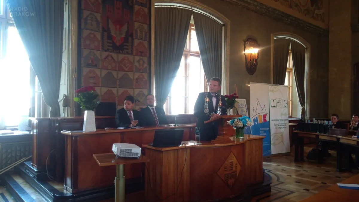 W sali obrad Rady Miasta Krakowa zasiedli młodzi krakowianie