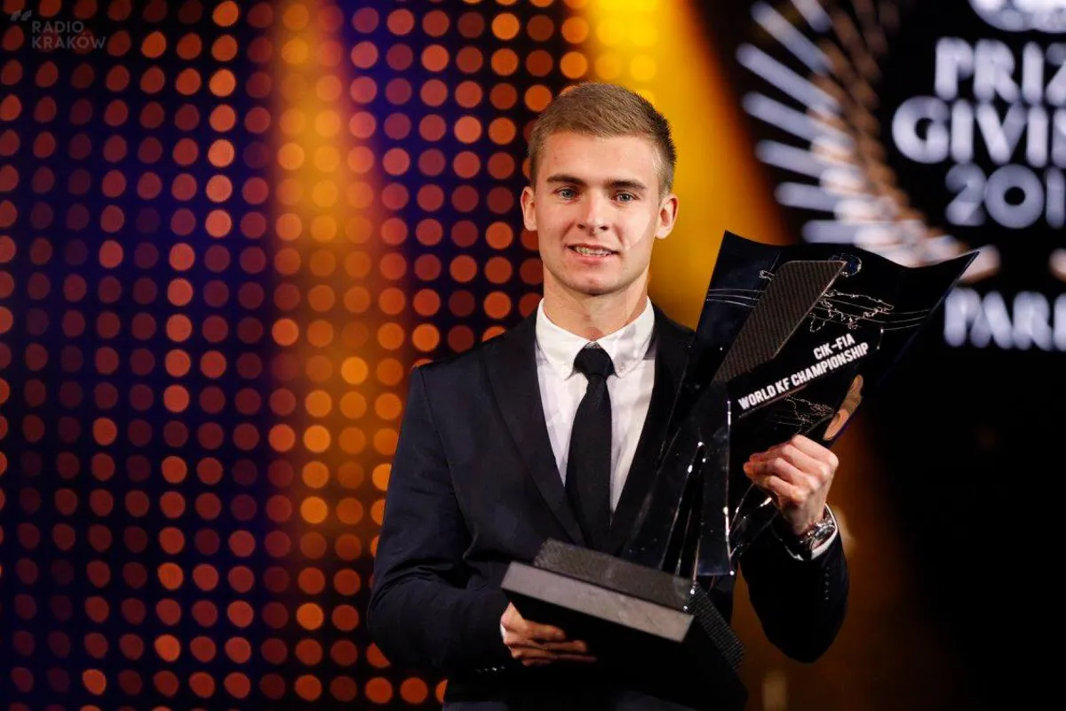 Karol Basz odebrał trofeum kartingowego mistrza świata