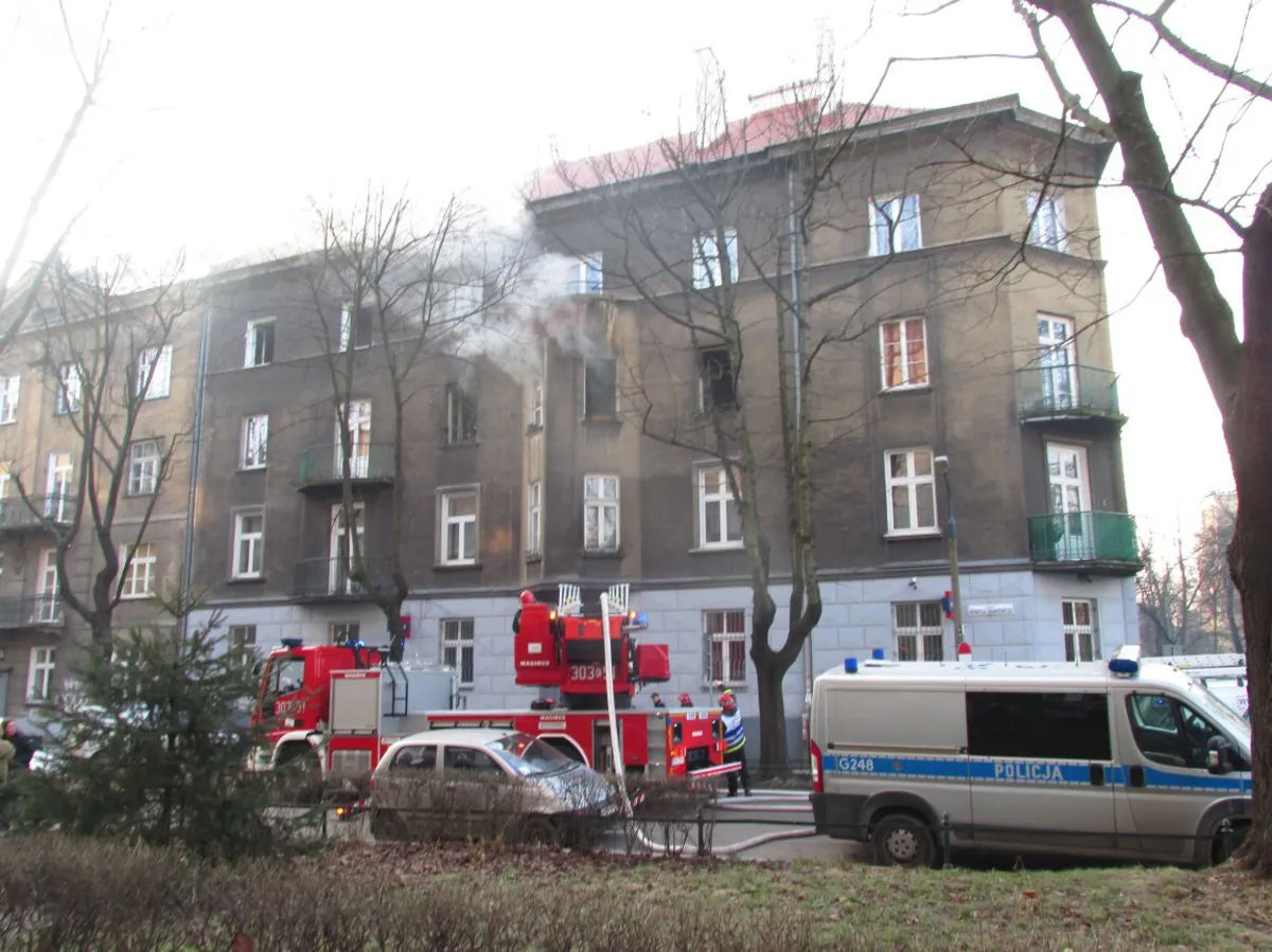 Pożar w kamienicy w centrum Krakowa. Ewakuowani mieszkańcy wrócili do domów