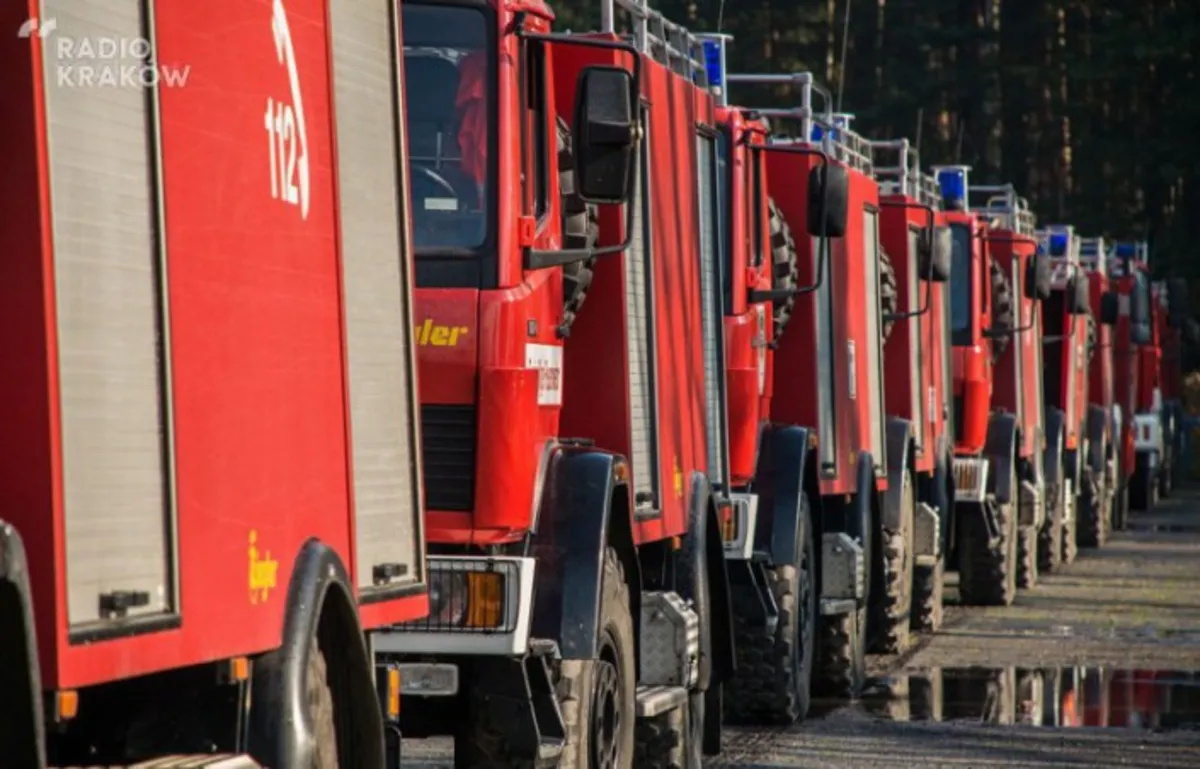 Wcześniej płonęły trawy - teraz płoną ścierniska
