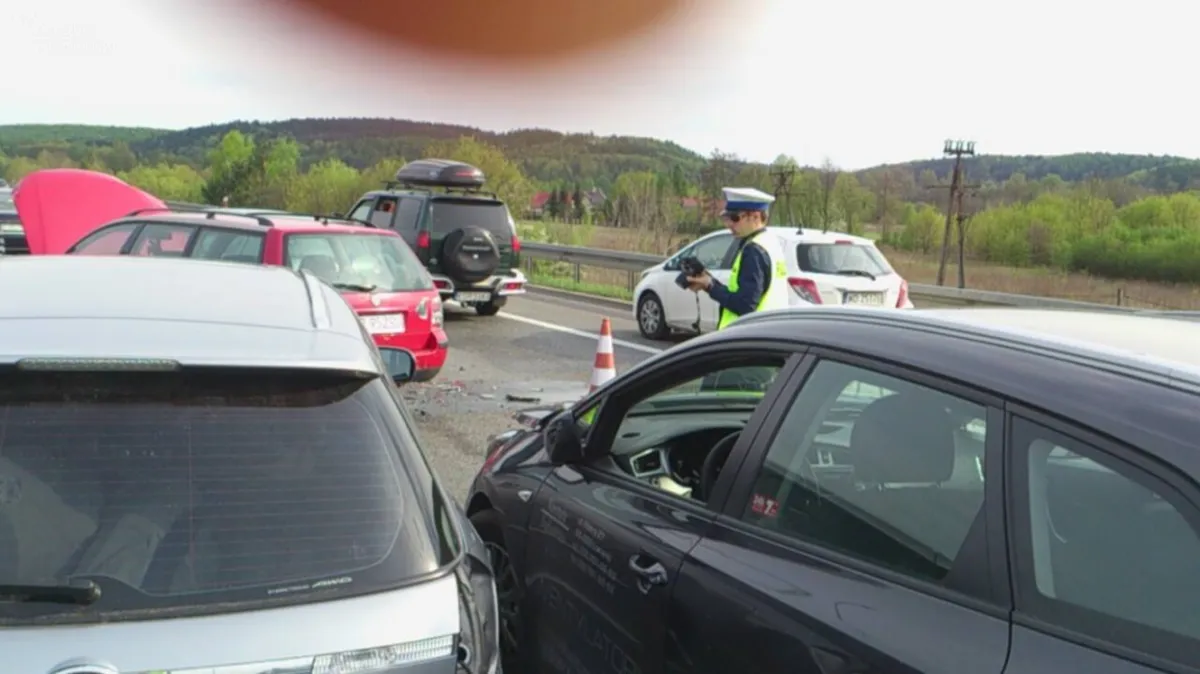 Trudne popołudnie na drogach w Krakowie