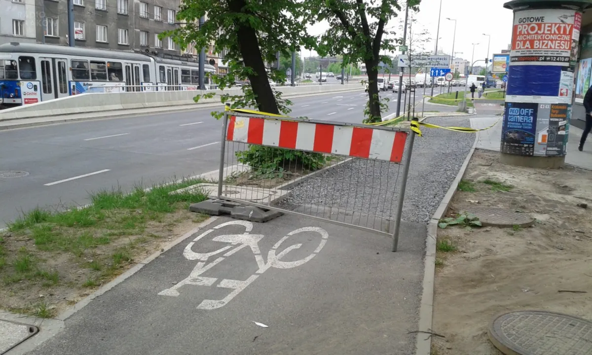 Do dokończenia nowej ścieżki rowerowej w Krakowie brakuje... 20 metrów