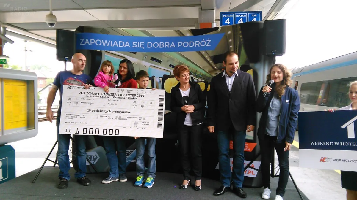 Kraków: Milionowy pasażer w Pendolino 