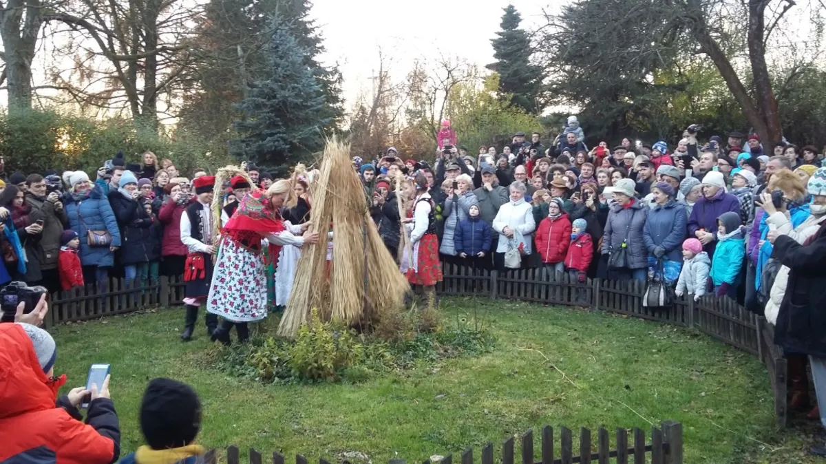 Chochoł osadzony przed Rydlówką. Znów wspominano najsłynniejsze wesele z Bronowic