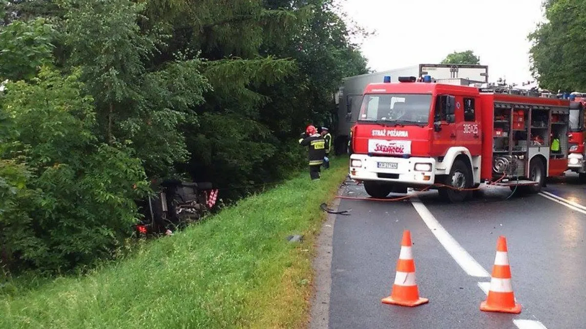 Wypadek na trasie Kraków - Olkusz w Modlnicy. Koniec utrudnień