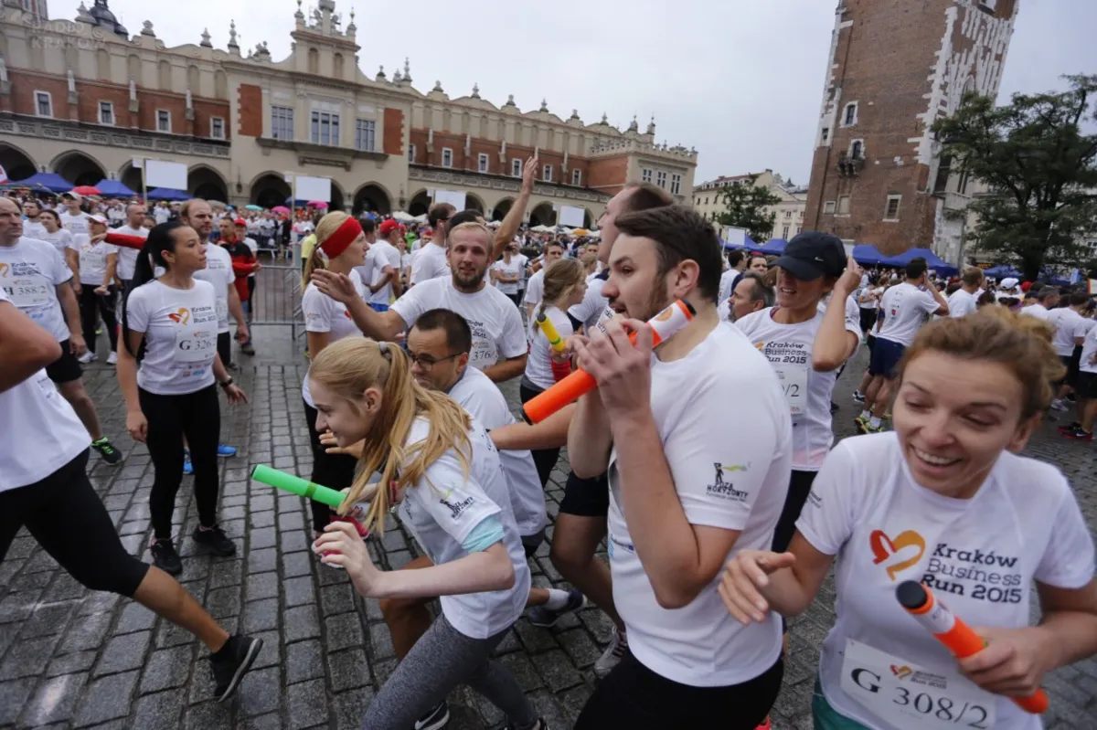 Kraków: 4 tysiące zawodników wystartowało w charytatywnym biegu Business Run