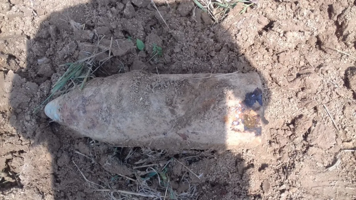 Pogórze Ciężkowickie: rolnik znalazł 40-kilogramowy pocisk artyleryjski