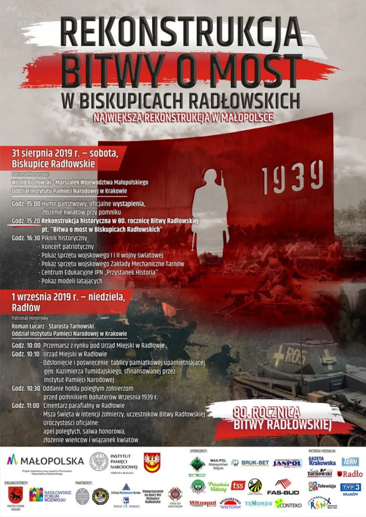 W sobotę 31/08 w Biskupicach Radłowskich wyjątkowa rekonstrukcja historyczna