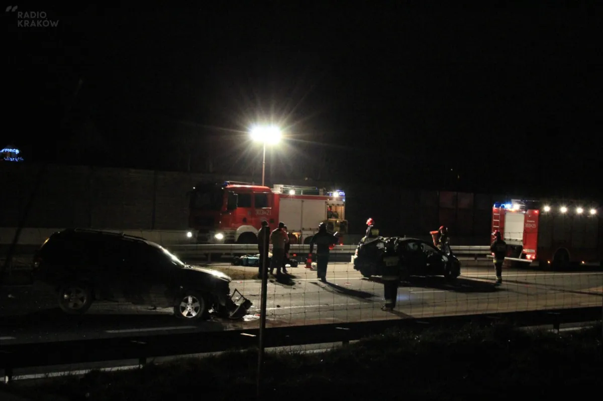 Wypadek na A4 przed bramkami w Aleksandrowicach. 