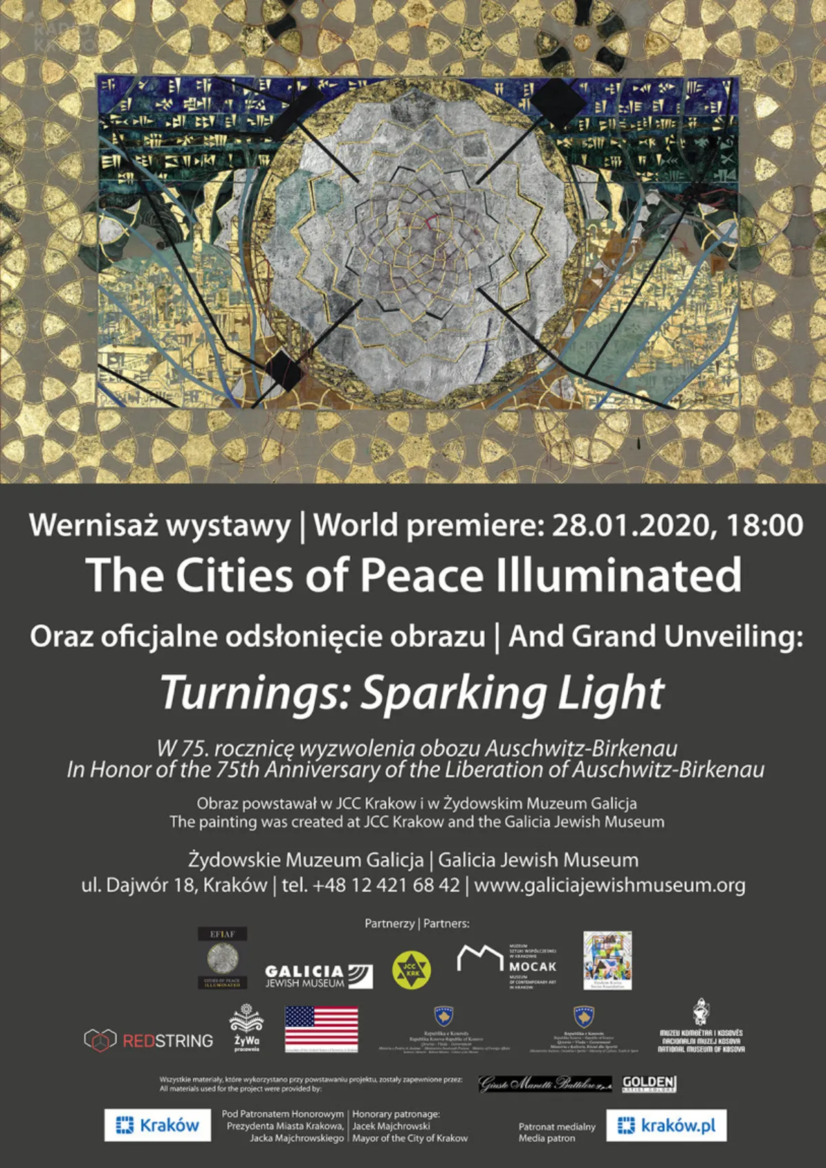 Wernisaż wystawy: "The Cities of Peace Illuminated" w Żydowskim Muzeum Galicja