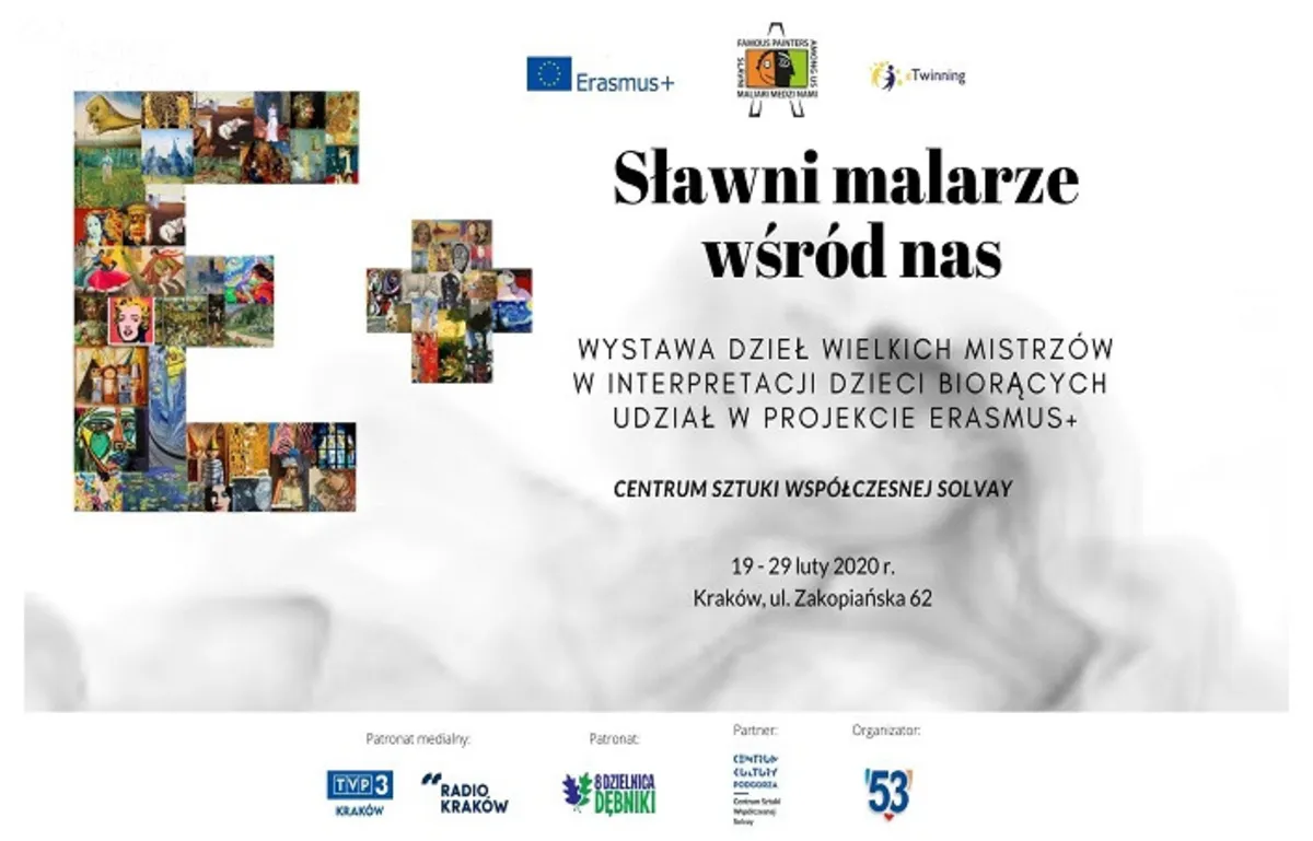 Wystawa „Sławni malarze wśród nas” w ramach programu Erasmus+