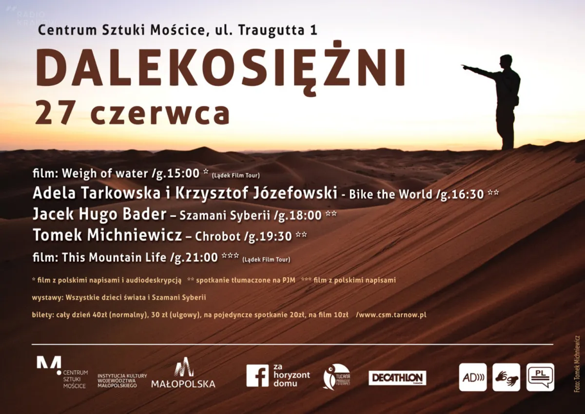 Dalekosiężni 2020 - letnie spotkania podróżników - 27 czerwca w Centrum Sztuki Mościce