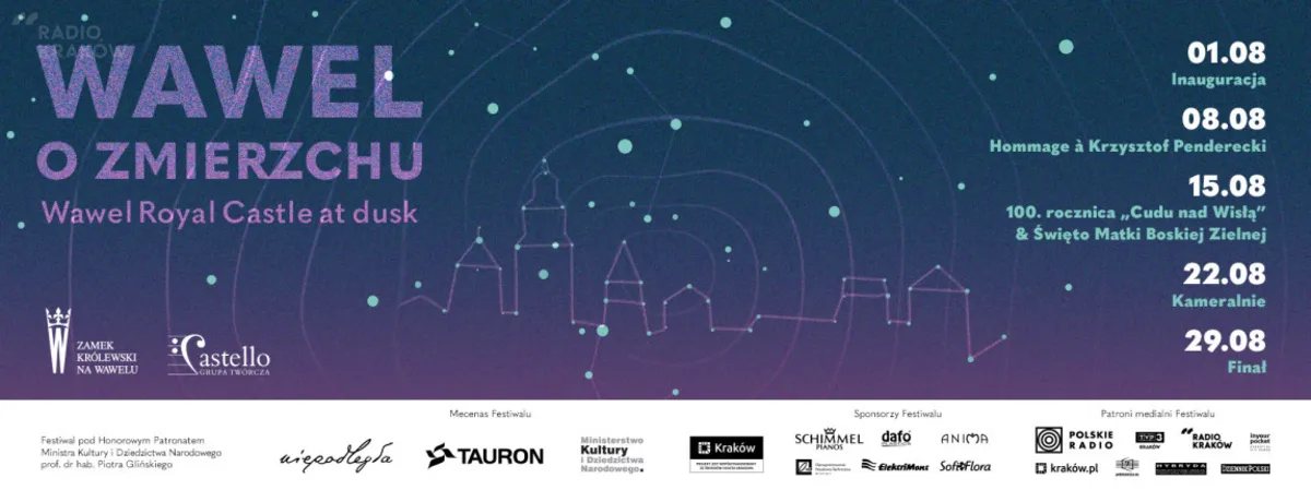 „Wawel o zmierzchu” letni festiwal plenerowy