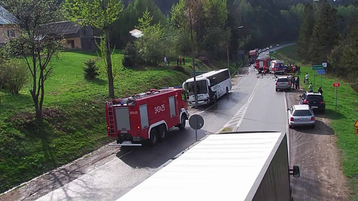 Śmiertelny wypadek na drodze nr 75 z Nowego Sącza do Krynicy