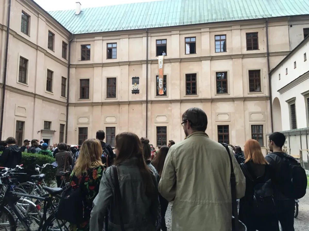 Kilkuset studentów protestowało przeciwko ustawie Nauka 2.0