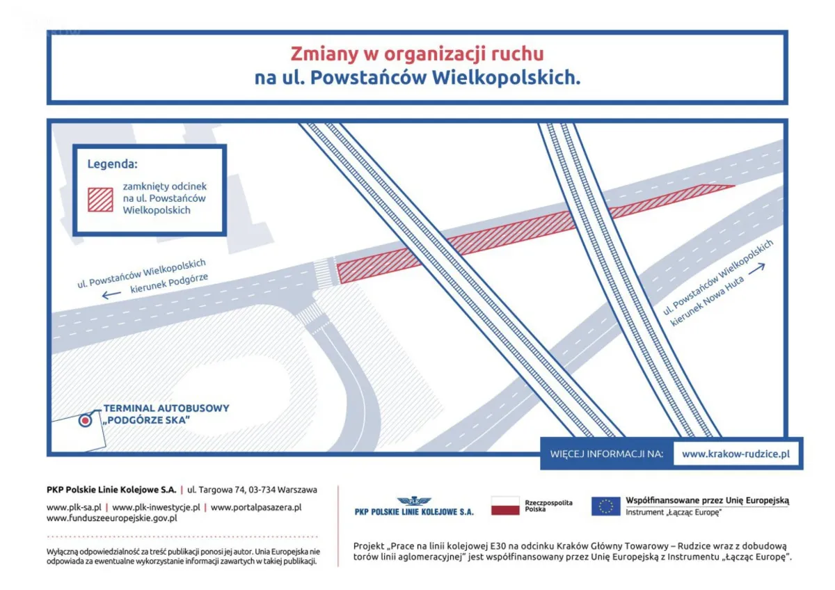 Spore utrudnienia w związku z pracami kolejarzy na ul. Powstańców Wielkopolskich
