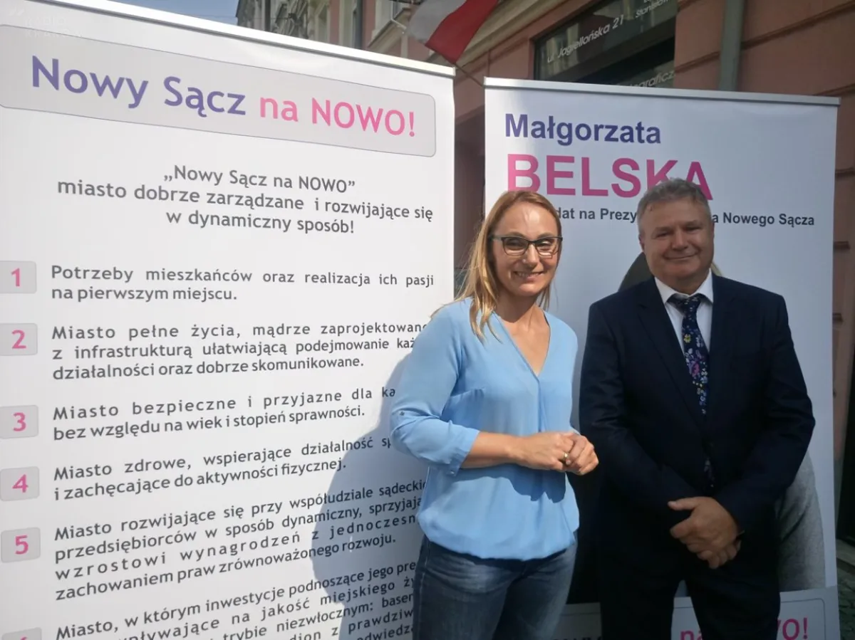 Nowy Sącz: Małgorzata Belska oficjalnie ogłosiła start w wyborach. Została zawieszona w prawach członka PiS