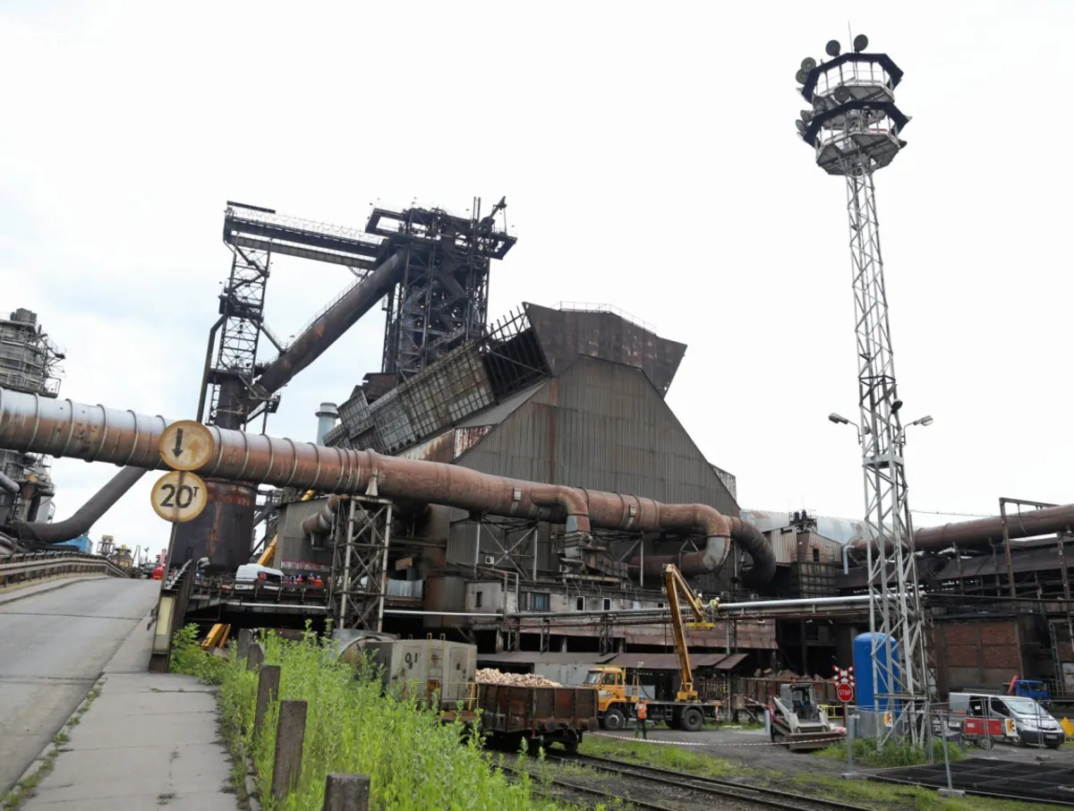 Remont wielkiego pieca w hucie ArcelorMittal w Krakowie