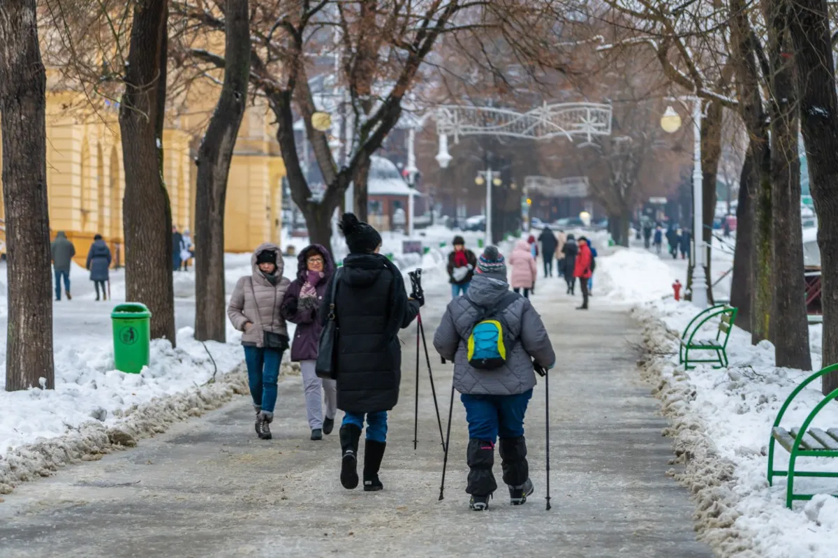 Zimowa Krynica pełna gości - w uzdrowisku i na stokach
