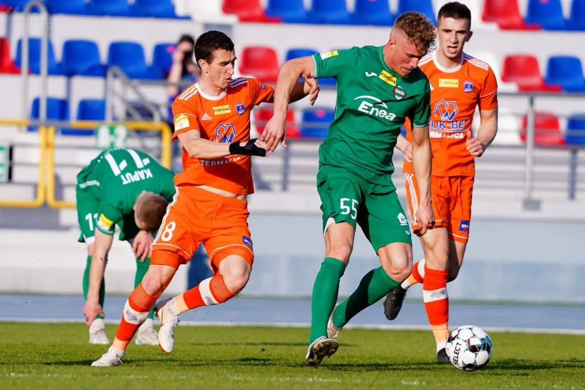 1. liga piłkarska - Radomiak - Bruk-Bet 0:1