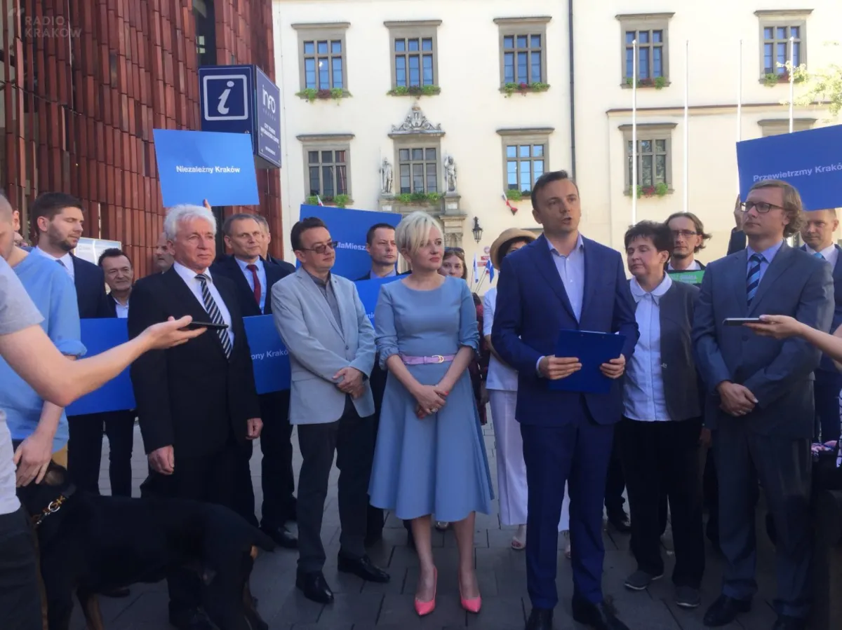 Łukasz Gibała przedstawił "jedynki" na listach do Rady Miasta