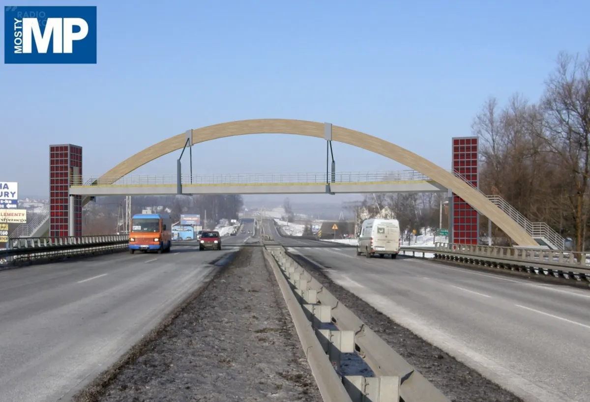 Tak będzie wyglądała kładka dla pieszych w Głogoczowie. Umowa została podpisana. WIZUALIZACJA